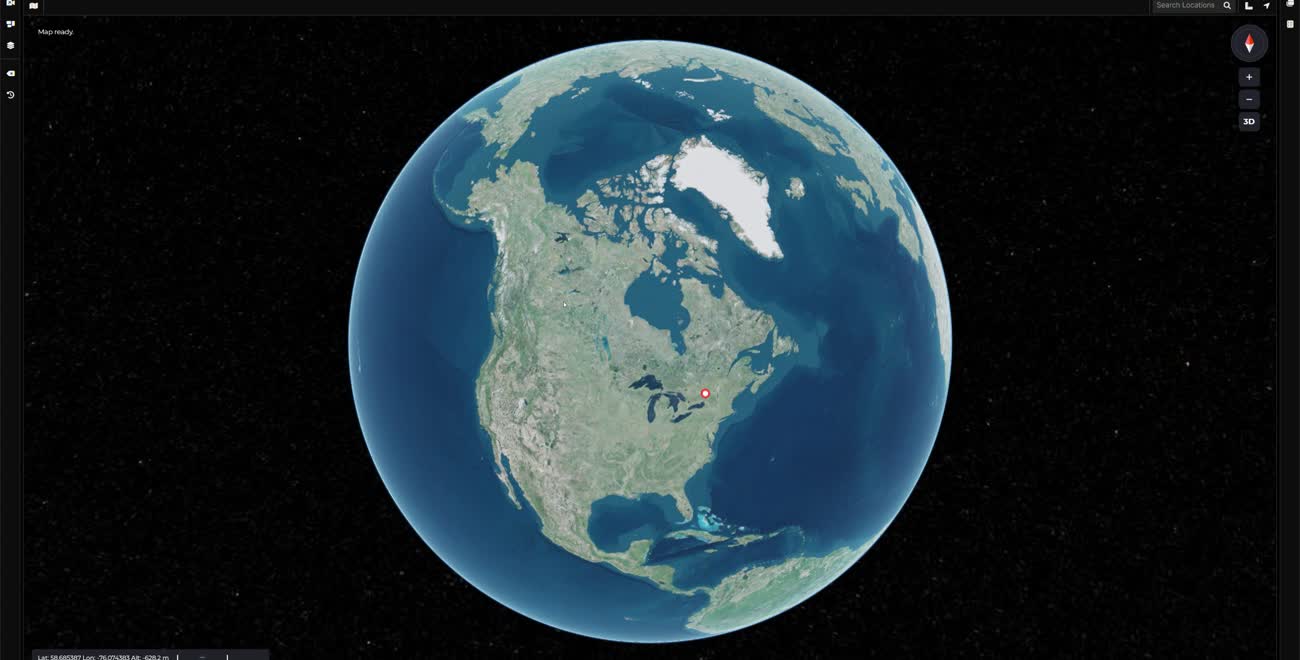 Global 3D operating picture in VANTAGE